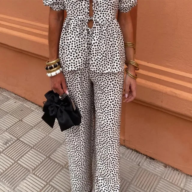 Levoire | Ensemble Élégant De Haut Et Pantalon Pour L'Été