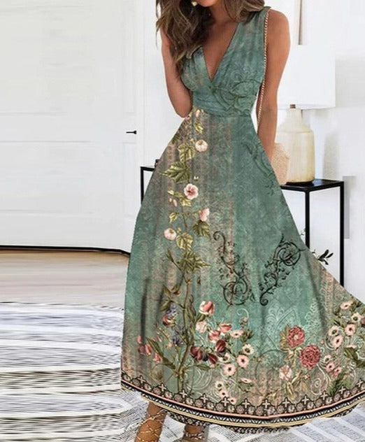 Levoire | Robe D'Été Élégante Avec Coupe Moderne Vert