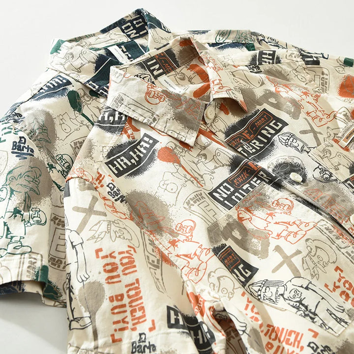 Levoire | Chemise Imprimee Decontractee Hommes