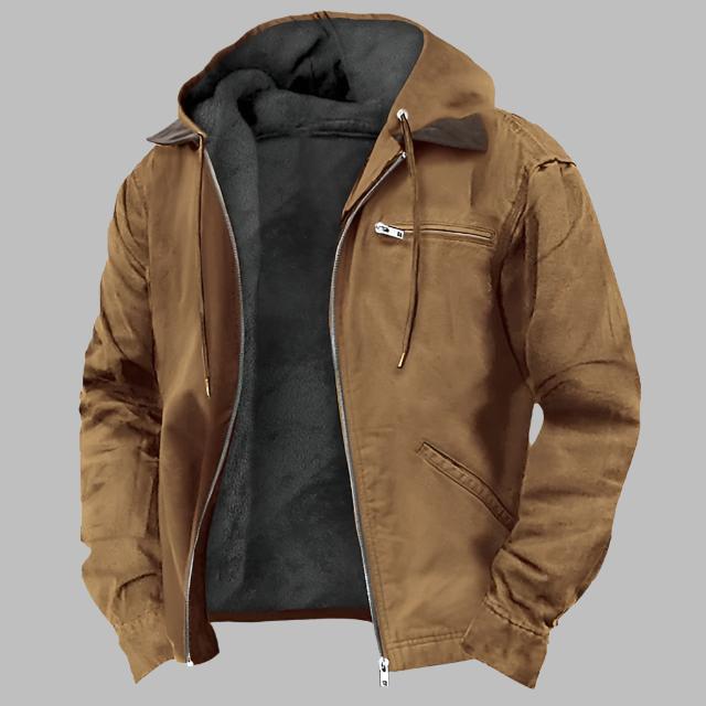 Levoire | Veste De Transition Premium Grande Taille Matelassée Avec Capuche Braun