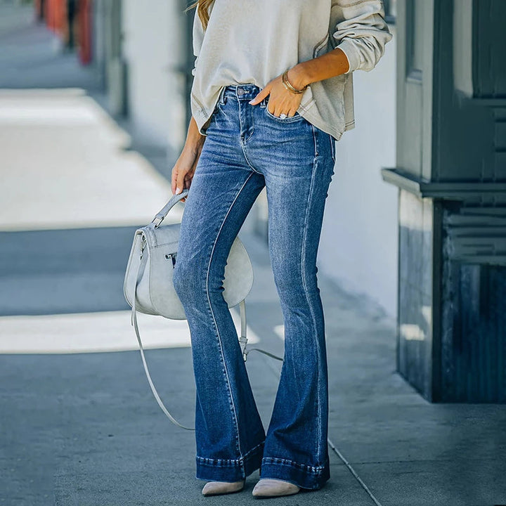 Levoire | Pantalon Évasé Extensible Pour Femmes