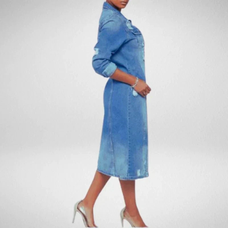 Levoire | Veste en jean longue