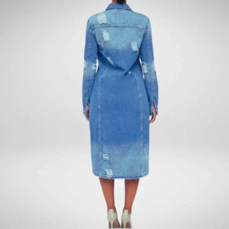 Levoire | Veste en jean longue