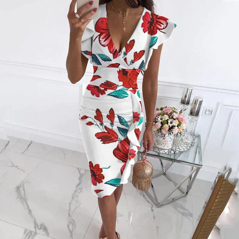 Levoire | Robe Avec Manches Rattachées Et Un Décolleté En V