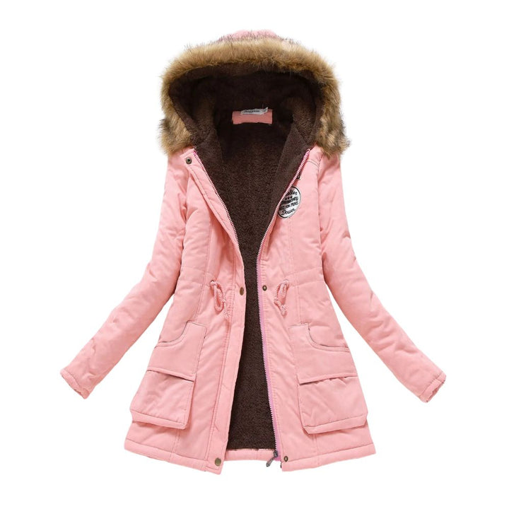 Levoire | Veste À Capuche En Polaire Chaude À Manches Longues Rosa