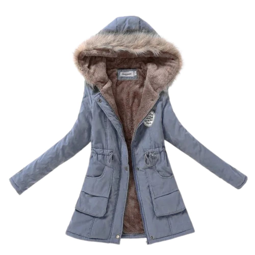 Levoire | Veste À Capuche En Polaire Chaude À Manches Longues Bleu