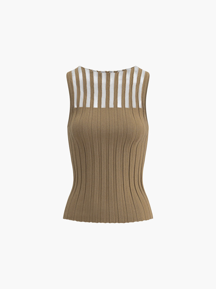 Levoire | Haut En Tricot Slim Fit Rayé Pour Femmes