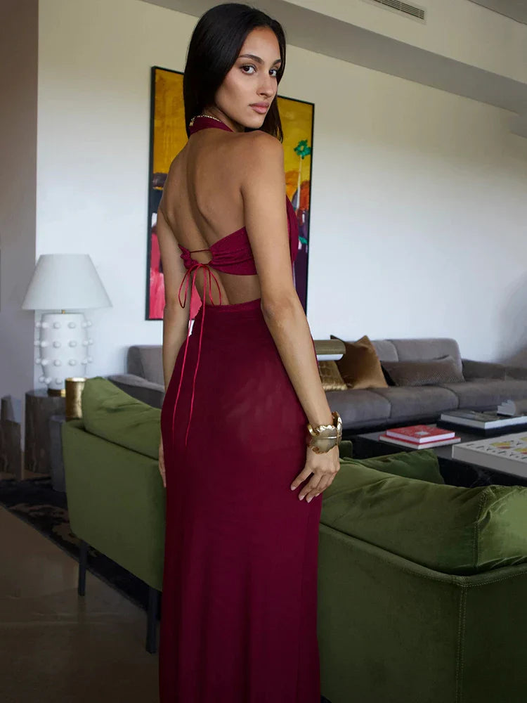 Levoire | Robes Maxi Dos Nu Décolleté