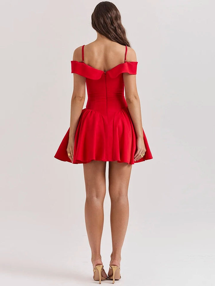 Levoire | Robe Mini À Bretelles Spaghetti Dénudée