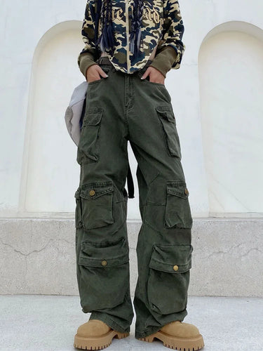 Levoire | Pantalon Cargo Rétro Poches Jambe Large