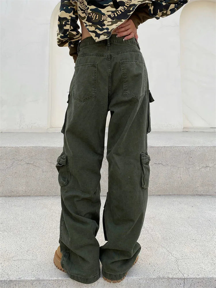 Levoire | Pantalon Cargo Rétro Poches Jambe Large