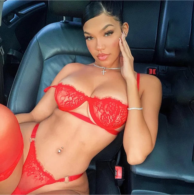Levoire | Ensemble De Lingerie Italienne Élégante En 2 Pièces Rouge