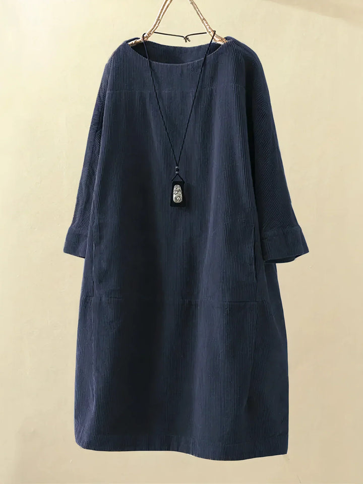 Levoire | Robe en liège A-line Bleu foncé
