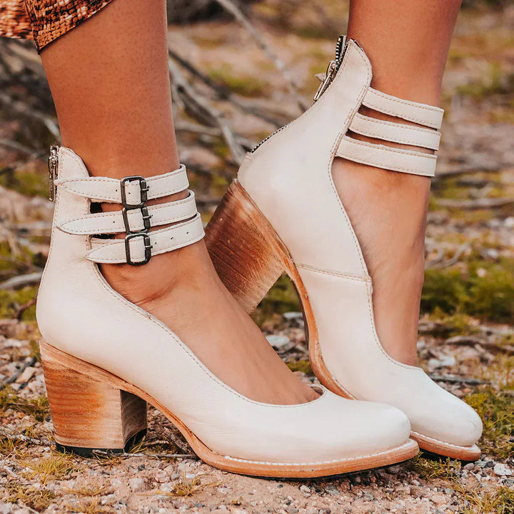 Levoire | Escarpins Avec Bride De Cheville Blanc