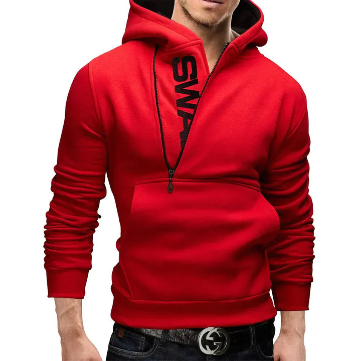 Levoire | Veste À Capuche À Manches Longues Avec Zip Latéral Et Poches Rot