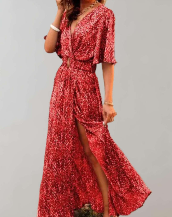 Levoire | Élégance Et Séduction Dans Une Robe Boho Rot