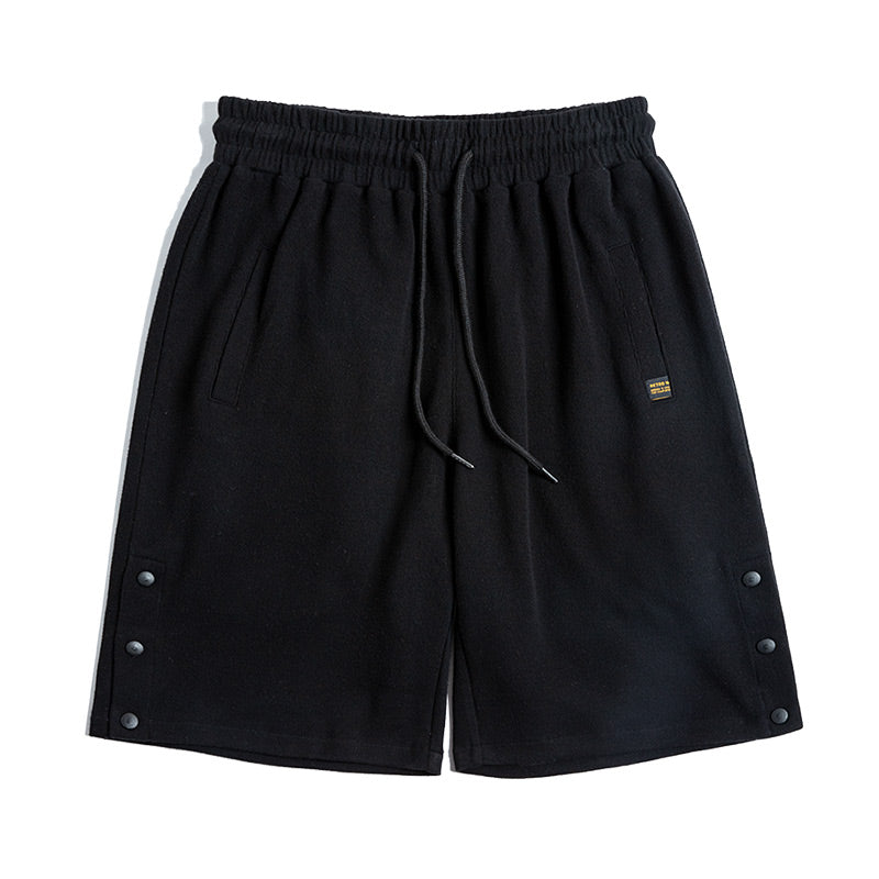Levoire | Pantalons De Basketball Décontractés Avec Détails En Bouton Noir
