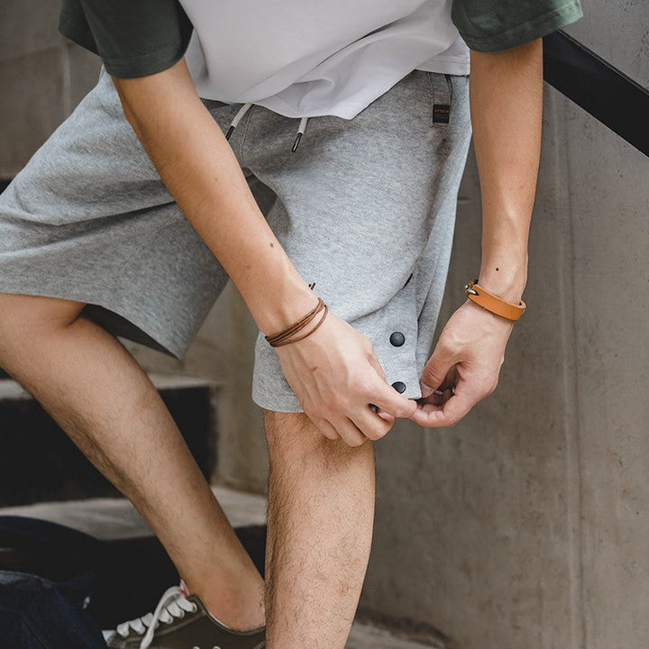 Levoire | Pantalons De Basketball Décontractés Avec Détails En Bouton