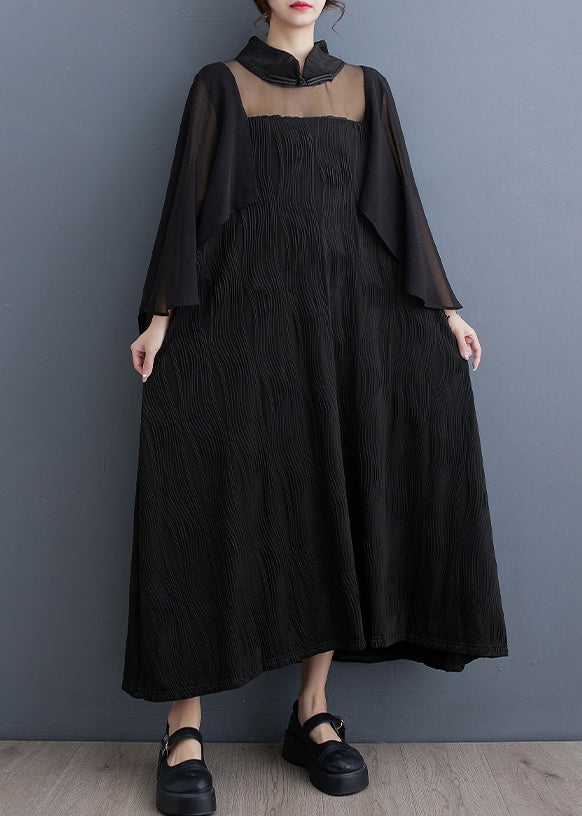 Levoire | Robe Longue Décontractée Noir