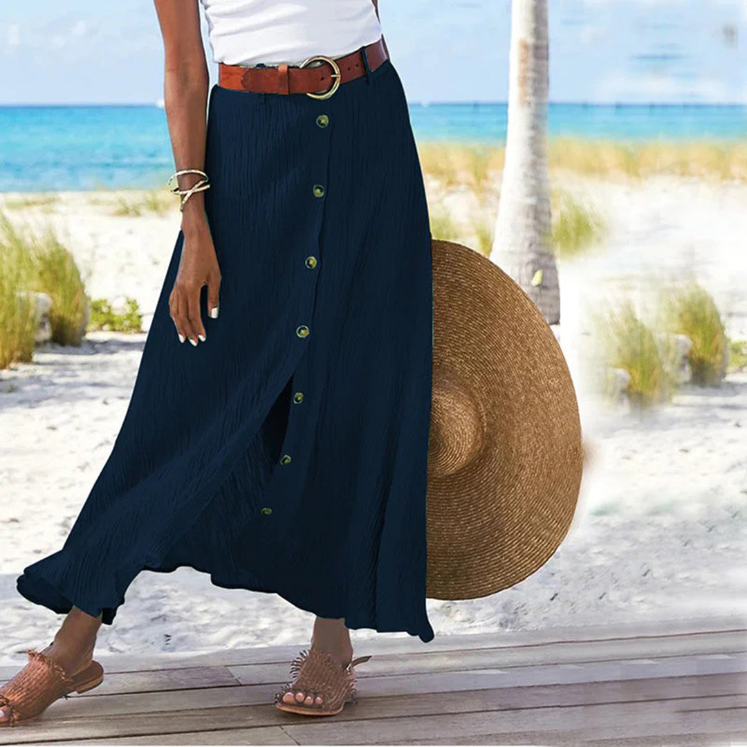 Levoire | Jupe maxi élégante Napilla Bleu foncé
