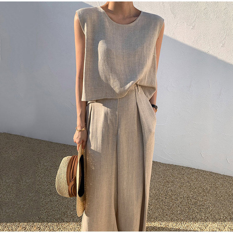 Levoire | Ensemble Avec Décolleté En U Et Pantalon Large