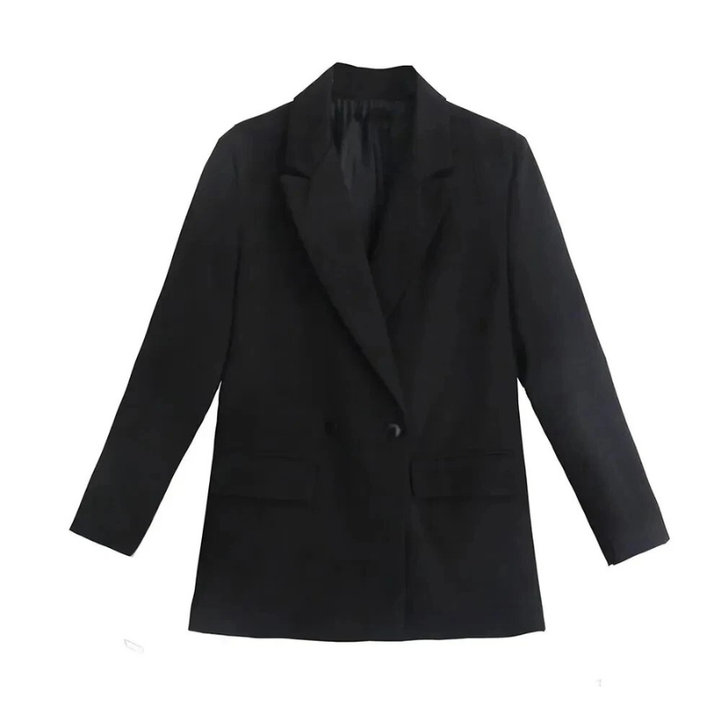 Levoire | Veste décontractée en grandes tailles Noir