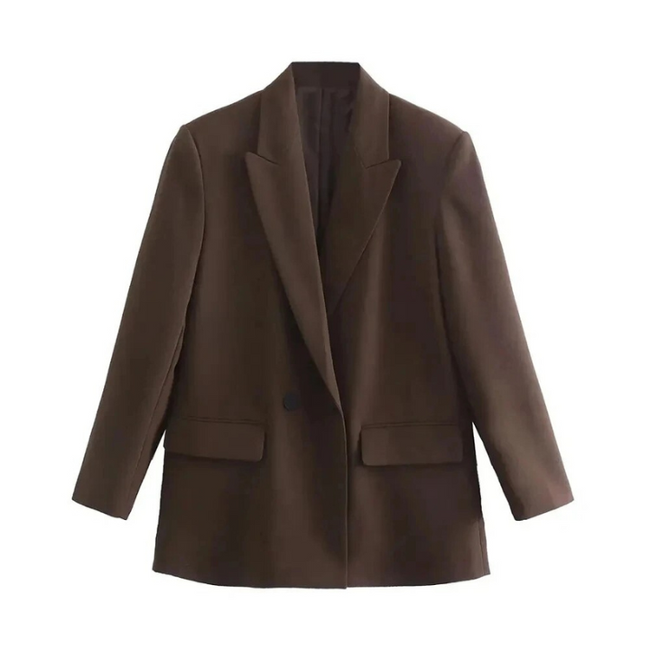 Levoire | Blazer Élégant Pour Femme Avec Boutons Braun