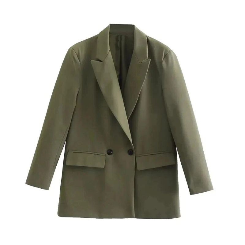 Levoire | Blazer Élégant Pour Femme Avec Boutons Vert olive