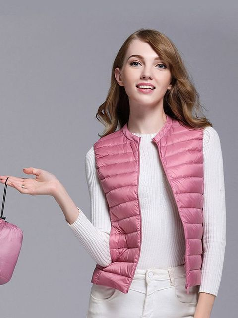 Levoire | Gilet chaud avec fermeture éclair Rosa