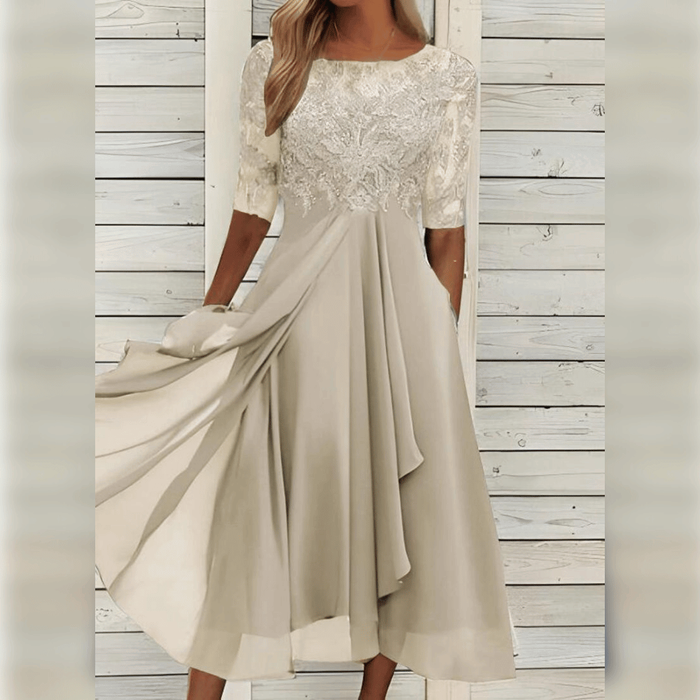 Levoire | Élégant & Confortable Dress beige