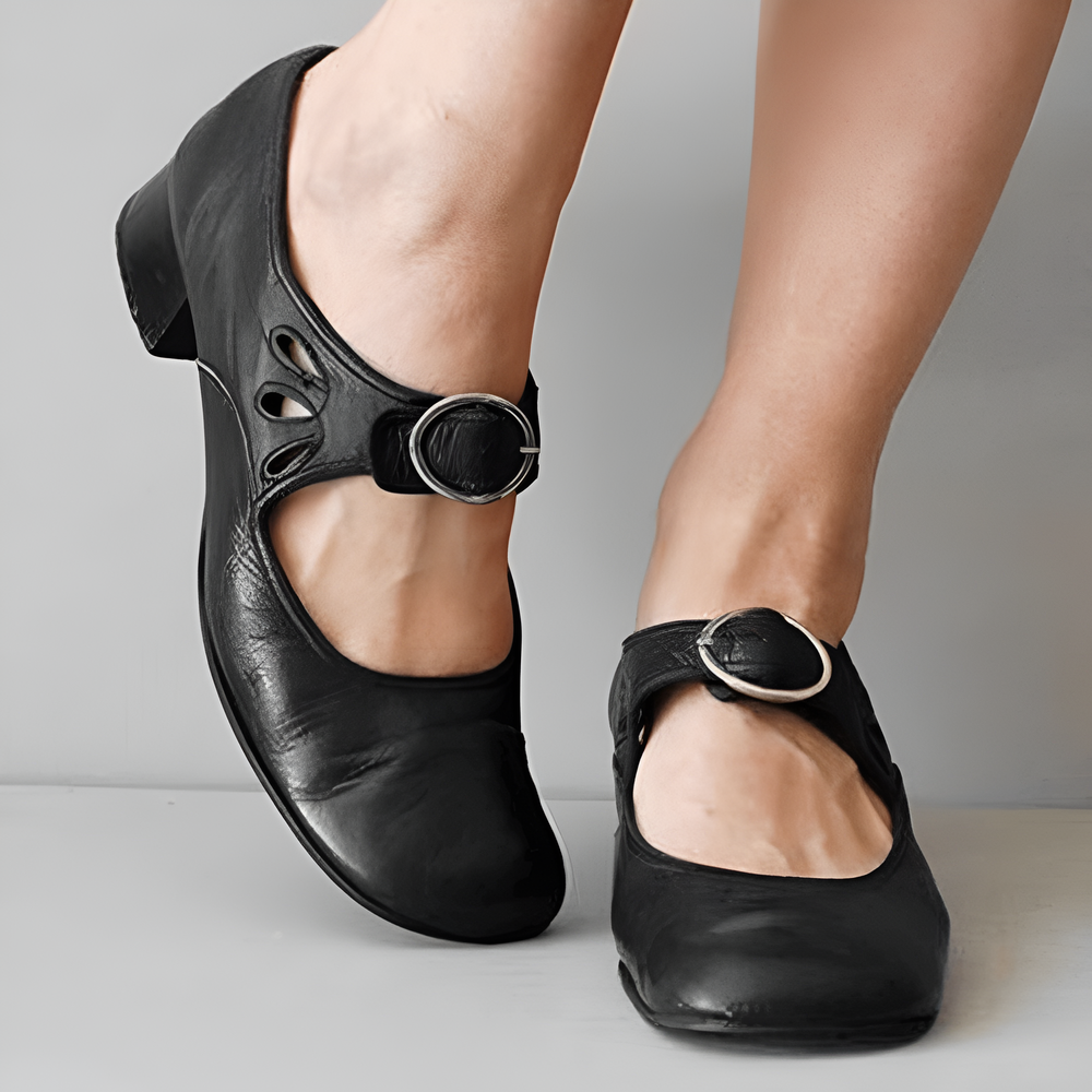 Levoire | Sandale En Cuir Unique Et Confortable Noir