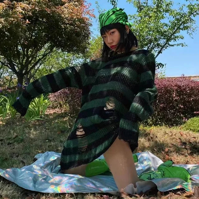 Levoire | Pull long Vert foncé Une taille