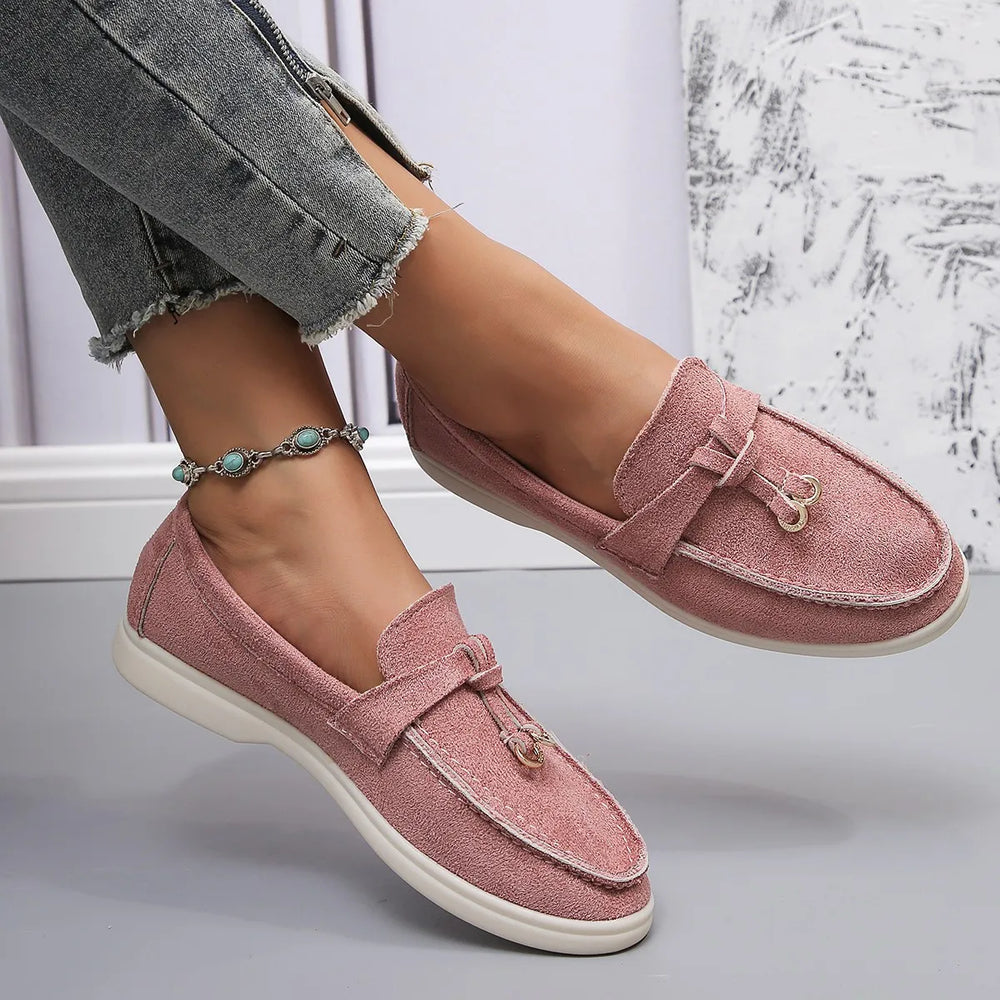 Levoire | Ballerines Élégantes Avec Doublure Douce & Sensation Cuir Rosa