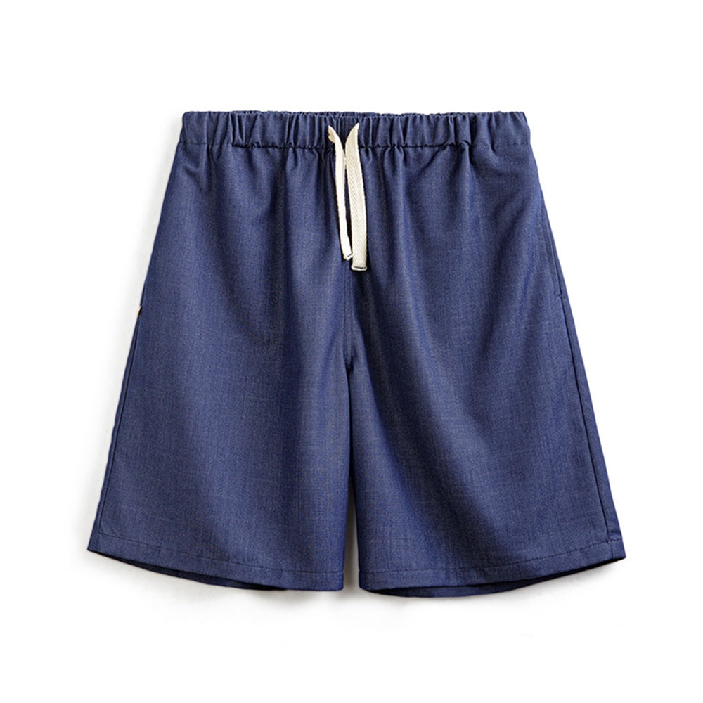 Levoire | Shorts Denim Rétro Avec Taille Élastique Bleu