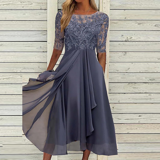 Levoire | Robe D'Été Élégante Et Unique Matériaux Légers Lila