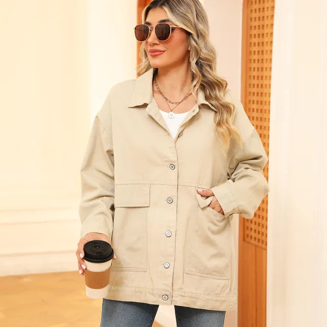 Levoire | Veste En Denim Classique Khaki