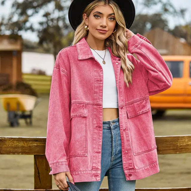 Levoire | Veste En Denim Classique Rosa