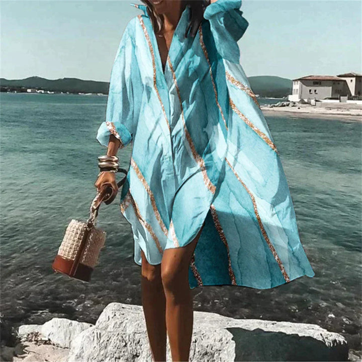Levoire | Robe de plage élégante et à la mode Bleu Clair