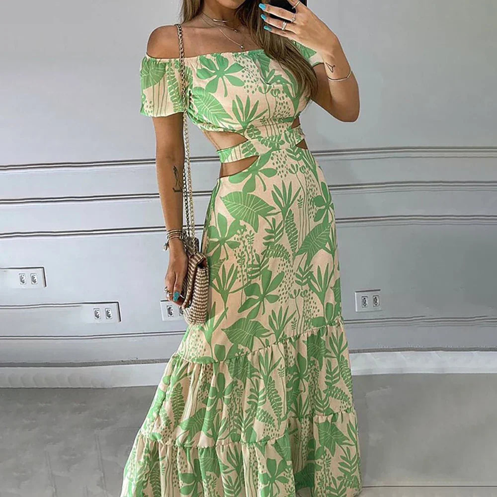 Levoire | Robe d'été longue élégante à coupe chic