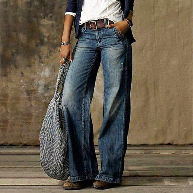 Levoire | Pantalons En Denim À Jambe Droite Bleu