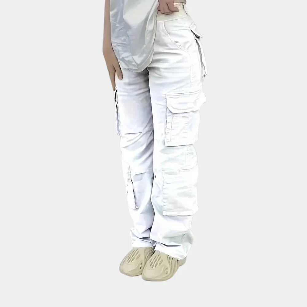 Levoire | Pantalon Cargo Tendance Blanc