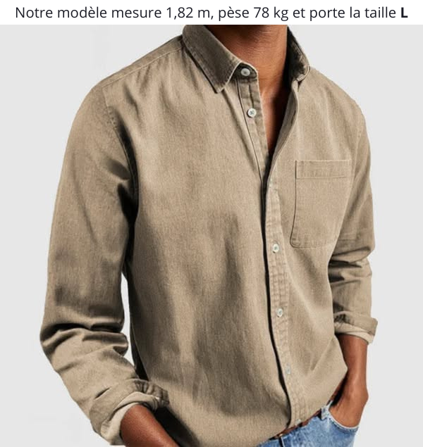 Levoire | Chemise Élégante Et Polyvalente Kakis