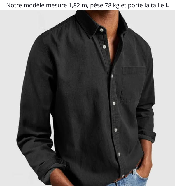 Levoire | Chemise Élégante Et Polyvalente Noir