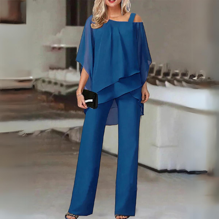 Levoire | Ensemble 2 Pièces Élégant Pour Femmes Bleu clair