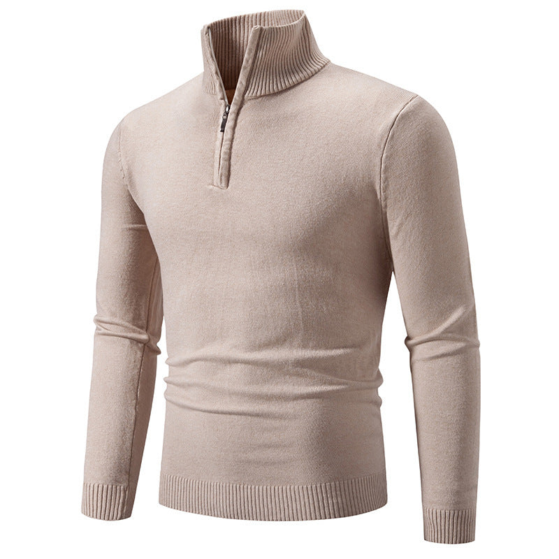 Levoire | Pull-Over Avec Fermeture Éclair Beige
