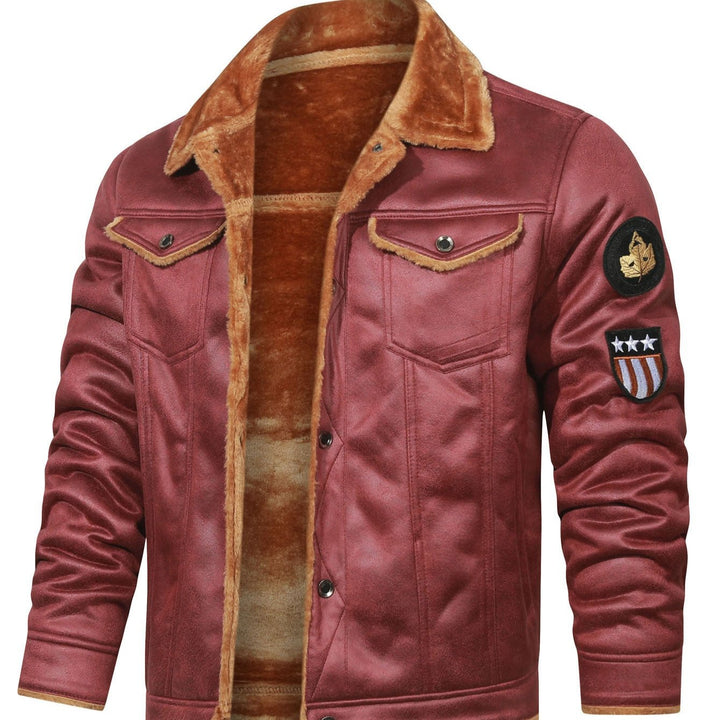 Levoire | Veste à manches longues doublée en polaire avec bouton Rot