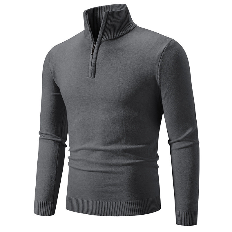 Levoire | Pull-Over Avec Fermeture Éclair Gris Foncé