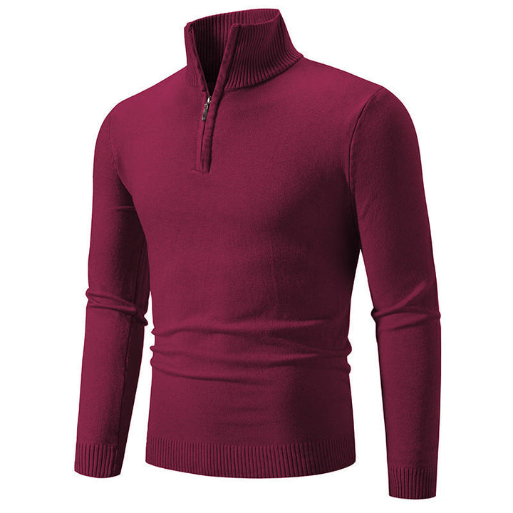 Levoire | Pull-Over À Zip Rouge