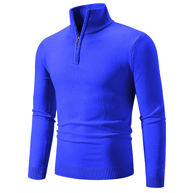Levoire | Pull-Over Avec Fermeture Éclair Bleue