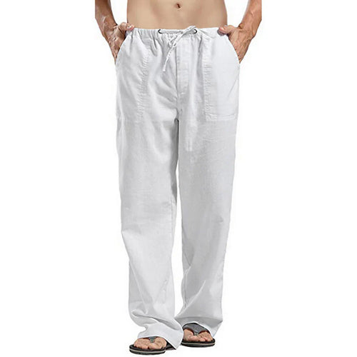 Levoire | Pantalon En Lin Avec Cordon De Serrage